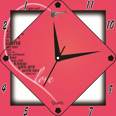 55% OFF on Lycans aNTI 0138 Analog Wall Clock Pink 55% OFF on Lycans aNTI 0138 Analog Wall Clock Pink