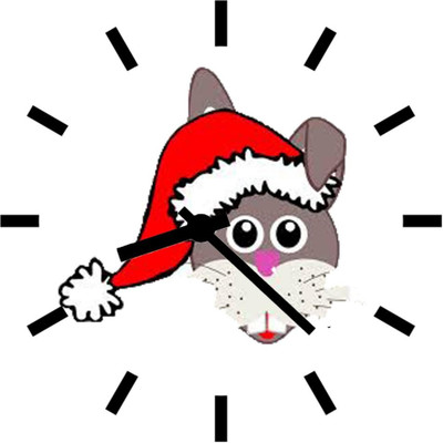 28% OFF on Ellicon 44 Funny Analog Wall Clock White