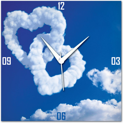 72% OFF on Amore Sky Heart Analog Wall Clock Blue 72% OFF on Amore Sky Heart Analog Wall Clock Blue