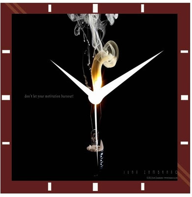 50% OFF on Moneysaver Motivation Analog Wall Clock Multicolour