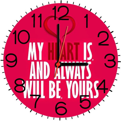 23% OFF on Ellicon B274 Love Quote Analog Wall Clock White