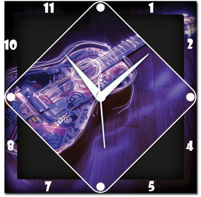 72% OFF on Amore Abstract Guitar Analog Wall Clock Multicolor 72% OFF on Amore Abstract Guitar Analog Wall Clock Multicolor