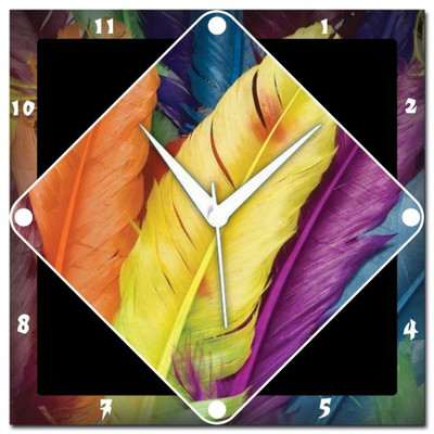 72% OFF on Amore Colorful Feather Analog Wall Clock Multicolor 72% OFF on Amore Colorful Feather Analog Wall Clock Multicolor