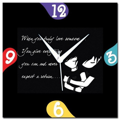 70% OFF on WebPlaza True Love Analog Wall Clock Multicolor