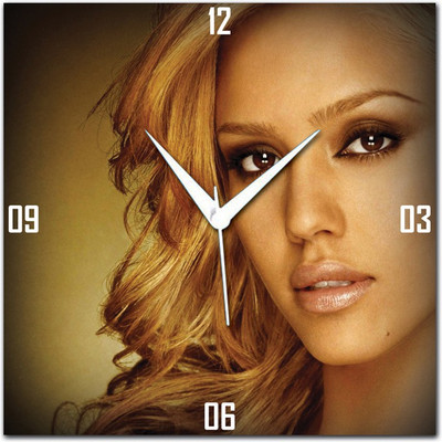 70% OFF on WebPlaza Jessica Alba Analog Wall Clock Multicolor