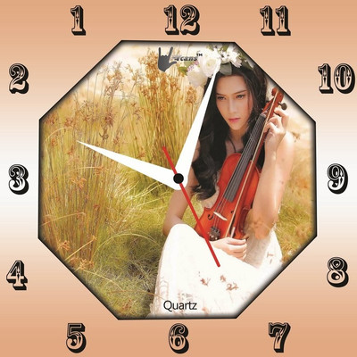 Lycans LYSAWC0015 Analog Wall Clock Brown Lycans LYSAWC0015 Analog Wall Clock Brown