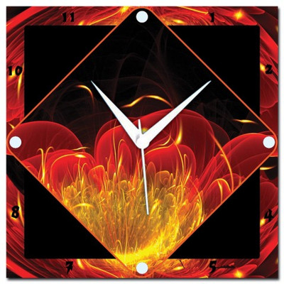 72% OFF on Amore Red Flower Analog Wall Clock Red 72% OFF on Amore Red Flower Analog Wall Clock Red