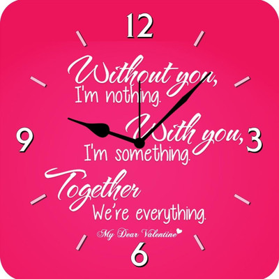 50% OFF on FurnishFantasy Love Valentine Analog Wall Clock Multicolor 50% OFF on FurnishFantasy Love Valentine Analog Wall Clock Multicolor