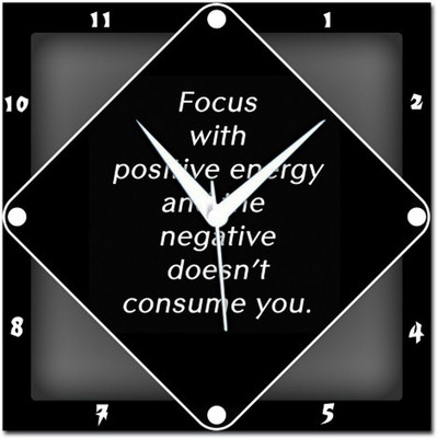 83% OFF on Amore Life Quote 107557 Analog Wall Clock Black