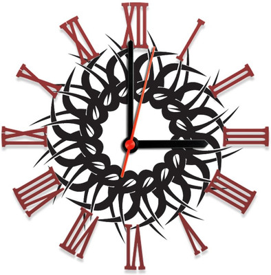 28% OFF on Ellicon 144 Circle Black Design Analog Wall Clock White 28% OFF on Ellicon 144 Circle Black Design Analog Wall Clock White