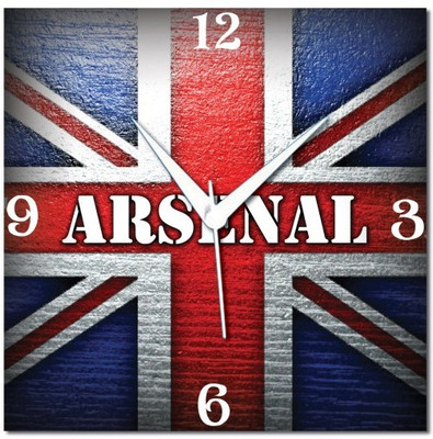 70% OFF on WebPlaza Arsenal Flag Analog Wall Clock Multicolor