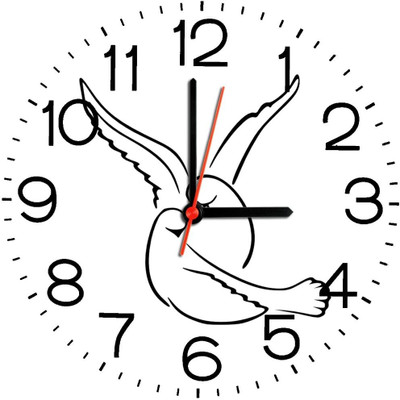 23% OFF on Ellicon B255 Love Bird Analog Wall Clock White 23% OFF on Ellicon B255 Love Bird Analog Wall Clock White