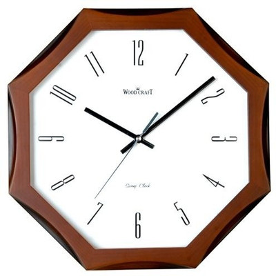 5% OFF on Wood Craft WS-1137 Analog Wall Clock Dark Browm