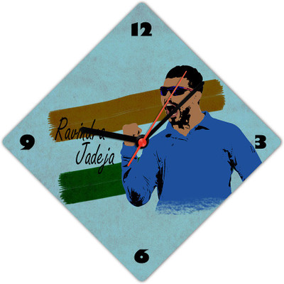 50% OFF on Lovely Collection Ravindra Jadeja Analog Wall Clock Multicolor