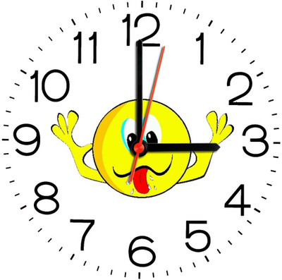 28% OFF on Ellicon 191 Funny Face Analog Wall Clock White 28% OFF on Ellicon 191 Funny Face Analog Wall Clock White