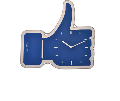 Nextime Thumbs Up Analog Wall Clock Blue