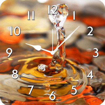 50% OFF on FurnishFantasy Water Drops Analog Wall Clock Multicolor 50% OFF on FurnishFantasy Water Drops Analog Wall Clock Multicolor