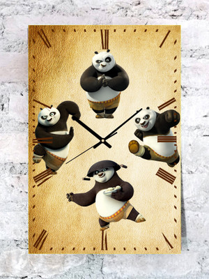 46% OFF on Kwardrobe Kung Fu Style Analog Wall Clock Ochre