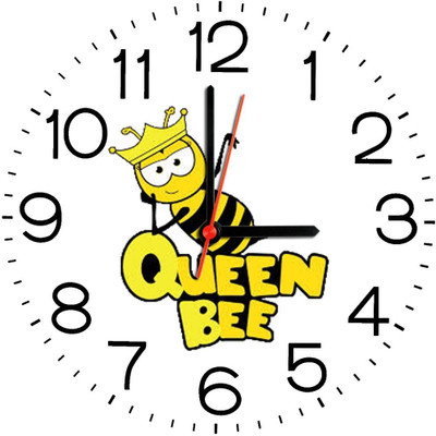 23% OFF on Ellicon B136 Queen Bee Analog Wall Clock White