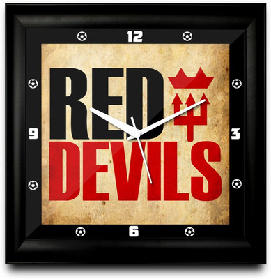 50% OFF on ShopMantra Red Devils Man Utd Square Analog Wall Clock Black 50% OFF on ShopMantra Red Devils Man Utd Square Analog Wall Clock Black