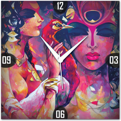 72% OFF on Amore Abstract Radhe Krishna Analog Wall Clock Pink 72% OFF on Amore Abstract Radhe Krishna Analog Wall Clock Pink