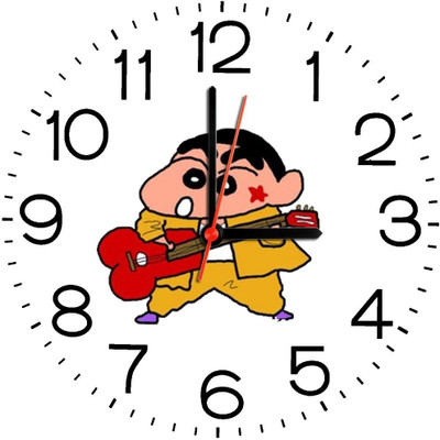 23% OFF on Ellicon B271 Shinchan Funny Cartoon Analog Wall Clock White