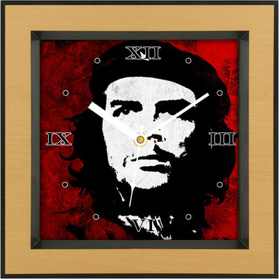 31% OFF on Shopping Monster Che Guevara Designer Analog Wall Clock Brown