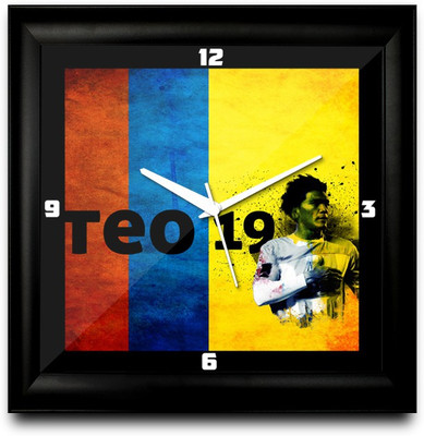 50% OFF on ShopMantra TeóFilo GutiéRrez Colombia Football Square Analog Wall Clock Black
