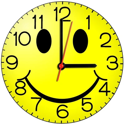 28% OFF on Ellicon 299 Smiley Face Analog Wall Clock White