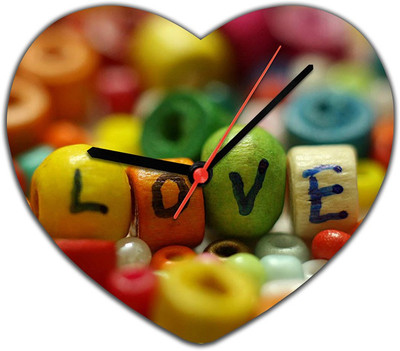 53% OFF on Lovely Collection Love Beeds Analog Wall Clock Multicolor 53% OFF on Lovely Collection Love Beeds Analog Wall Clock Multicolor