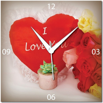 70% OFF on WebPlaza Red Roses With Heart Valentine Love Analog Wall Clock Multicolor 70% OFF on WebPlaza Red Roses With Heart Valentine Love Analog Wall Clock Multicolor