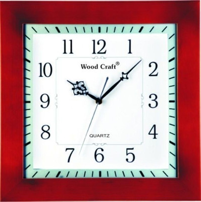 Wood Craft WS-1133 Analog Wall Clock Maroon Wood Craft WS-1133 Analog Wall Clock Maroon