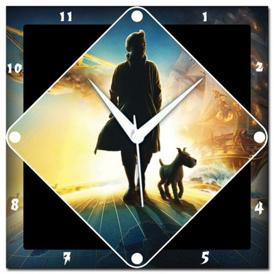 72% OFF on Amore Tintin Analog Wall Clock Multicolor