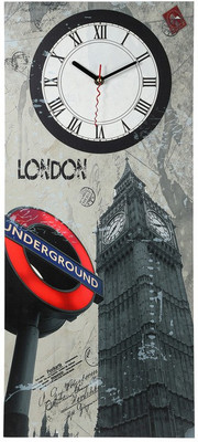 39% OFF on Cosmosgalaxy Wooden London Analog Wall Clock Black, Grey 39% OFF on Cosmosgalaxy Wooden London Analog Wall Clock Black, Grey