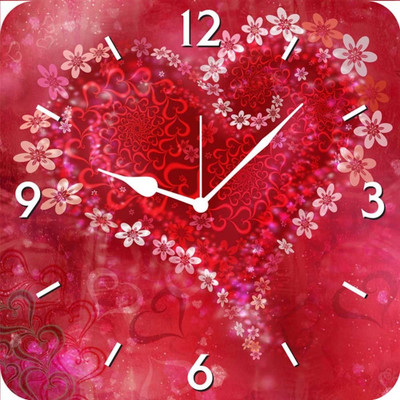 50% OFF on FurnishFantasy Love Heart Analog Wall Clock Multicolor 50% OFF on FurnishFantasy Love Heart Analog Wall Clock Multicolor