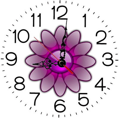 28% OFF on Ellicon 163 Valentine Flower Analog Wall Clock White 28% OFF on Ellicon 163 Valentine Flower Analog Wall Clock White
