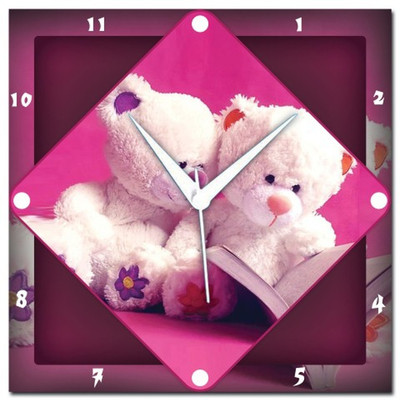 72% OFF on Amore Teddies In Love Analog Wall Clock Purple 72% OFF on Amore Teddies In Love Analog Wall Clock Purple
