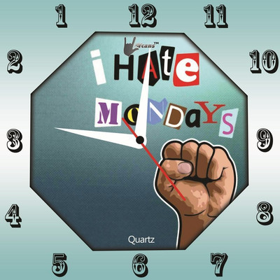 55% OFF on Lycans Anti 0023 Analog Wall Clock Blue