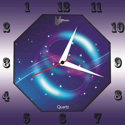 55% OFF on Lycans Anti 0044 Analog Wall Clock Blue, Voilet