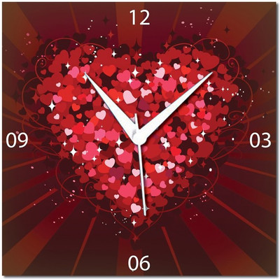 70% OFF on WebPlaza Love Valentin Day Analog Wall Clock Multicolor