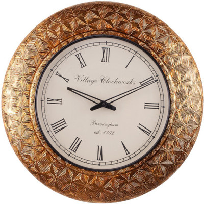 50% OFF on RDBH Brass Carving Analog Wall Clock Gold 50% OFF on RDBH Brass Carving Analog Wall Clock Gold