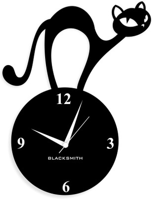 50% OFF on Blacksmith Black Naughty Cat Analog Wall Clock Black 50% OFF on Blacksmith Black Naughty Cat Analog Wall Clock Black