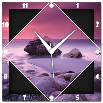 72% OFF on Amore Sea Shore Analog Wall Clock Multicolor