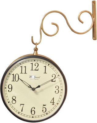 34% OFF on CMPL Station /Doubal Side Roman Number 10 Analog Wall Clock Brass, Copper 34% OFF on CMPL Station /Doubal Side Roman Number 10 Analog Wall Clock Brass, Copper