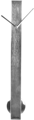 Karlsson Pendulum Tube Chrome Analog Wall Clock Silver Karlsson Pendulum Tube Chrome Analog Wall Clock Silver