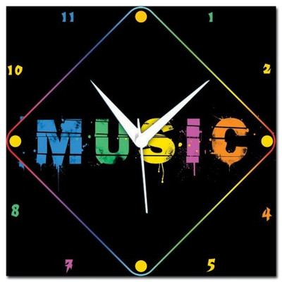 70% OFF on WebPlaza Music Analog Wall Clock Multicolor