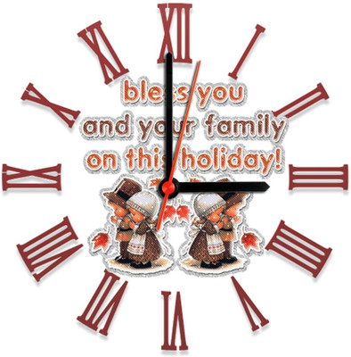28% OFF on Ellicon 138 Bless You And Your Family Analog Wall Clock White 28% OFF on Ellicon 138 Bless You And Your Family Analog Wall Clock White