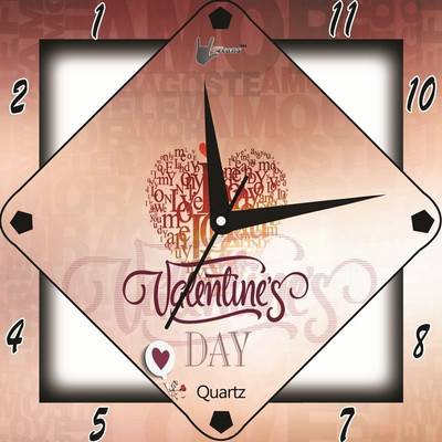 55% OFF on Lycans Anti 0137 Analog Wall Clock Pink