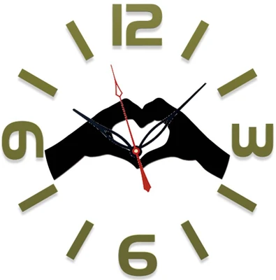 28% OFF on Ellicon 72 Heart Hand Analog Wall Clock White 28% OFF on Ellicon 72 Heart Hand Analog Wall Clock White