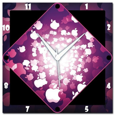 70% OFF on WebPlaza Apple Abstract Analog Wall Clock Multicolor